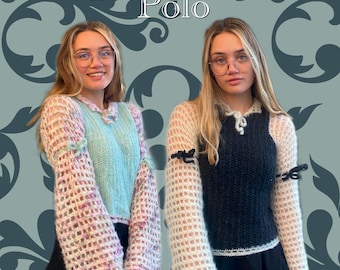 The Bookworm Polo - Crochet PDF Pattern