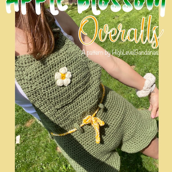 The Apple Blossom Overalls - Crochet PDF Pattern