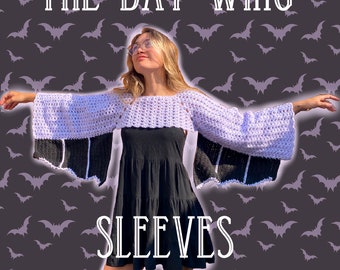 The Bat Wing Sleeves - Crochet PDF Pattern