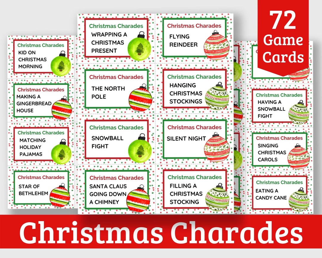 christmas-charades-printable-cards-for-kids-and-adults-72-pre-filled-cards-fun-printable-christmas-party-game-etsy