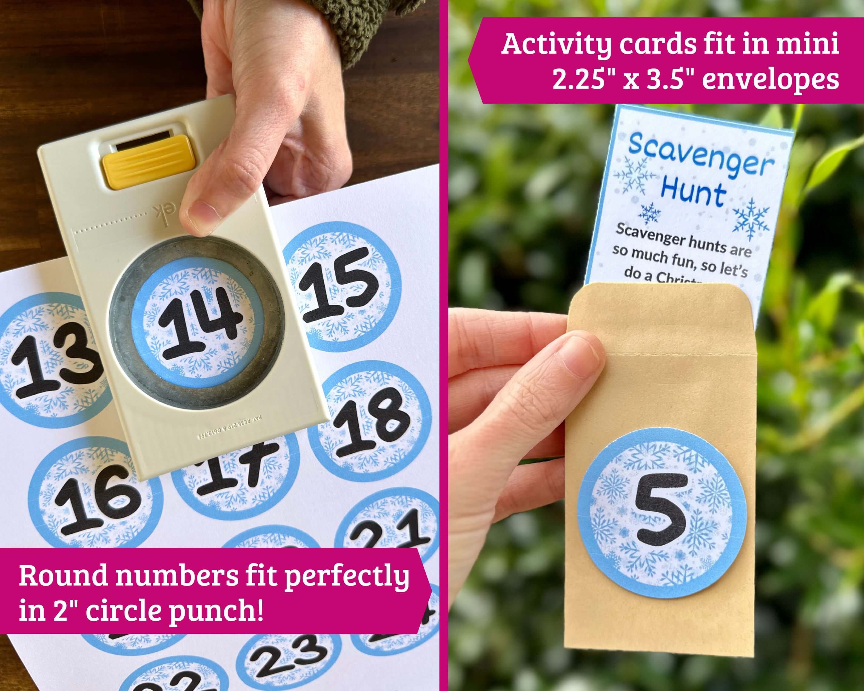 DIY Advent Calendar Printables Advent Calendar Numbers and - Etsy