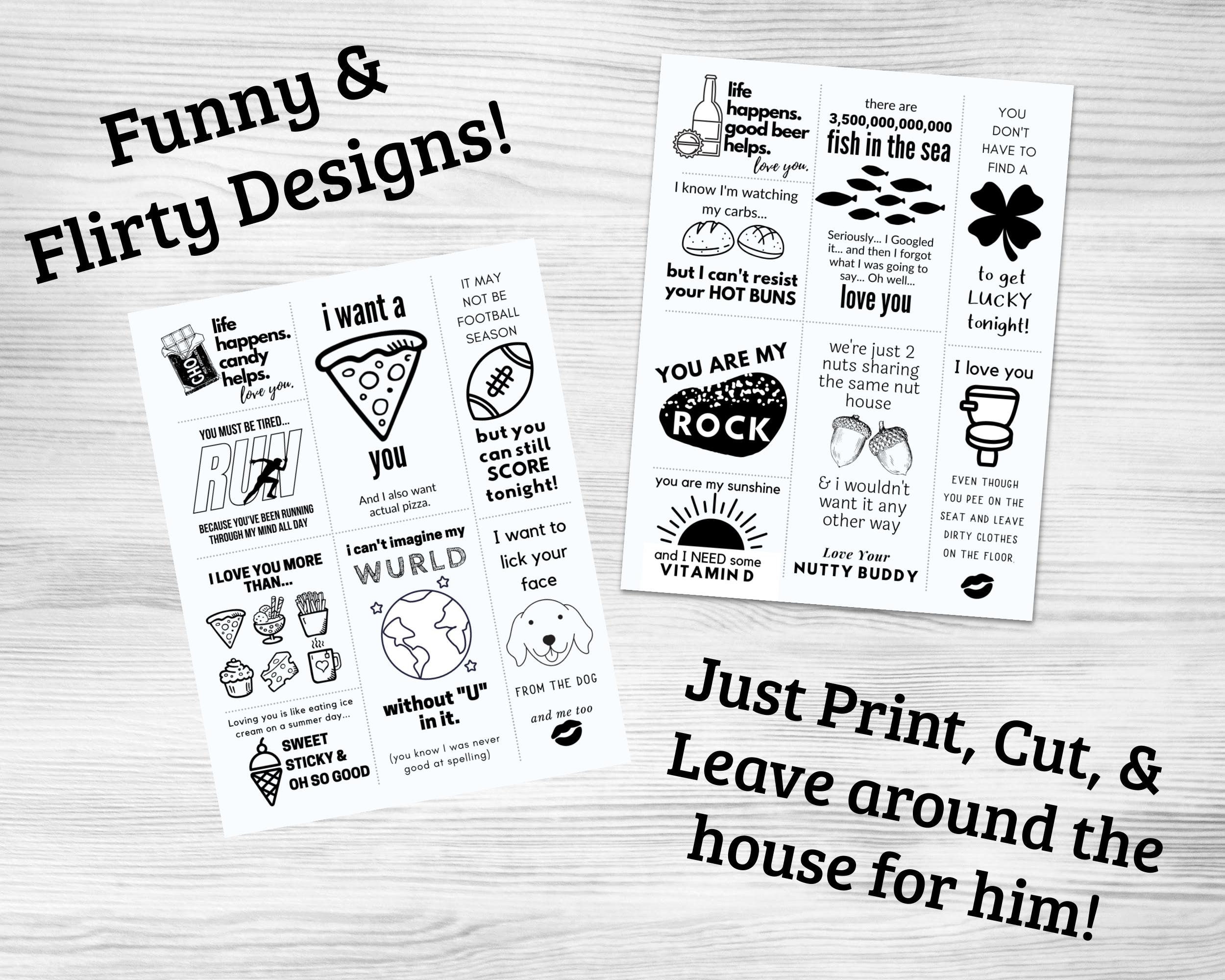 Printable Love Notes - Funny Notes for Him - Etsy