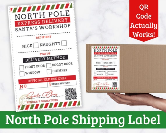Free Printable North Pole Gift Tags