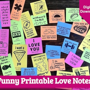 Notas de amor imprimibles - Notas divertidas para él