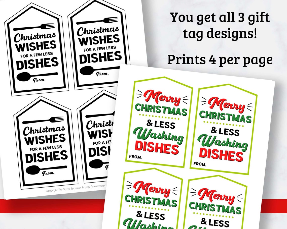 Paper Plate Christmas Gift Tags for less Dishes Neighbor Gifts