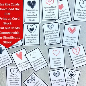 Conversation Starters for Couples - 135 Printable Conversation Cards ...