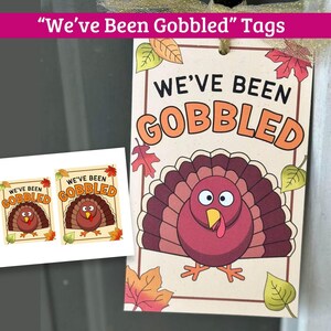 You've Been Gobbled Printable Tags for Thanksgiving - You've Been ...