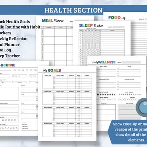 Hälso- och fitnesspärm - Håll koll på information och mål om hälsa, fitness och medicin! bild 3