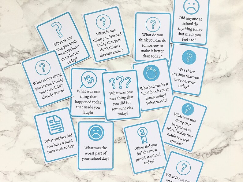 Conversation Starters for Kids 100 Printable Question Cards - Etsy ...