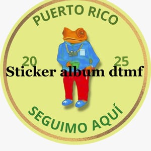 2pcs Sticker Bad bunny album (dtmf) concho Puerto Rico We are still here, dtmf sticker, sticker We are still here concho, bad bunny sticker