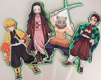 Demon Slayer cake topper,Anime cake topper,Demon Slayer birthday,Demon Slayer Anime,Demon Slayer theme