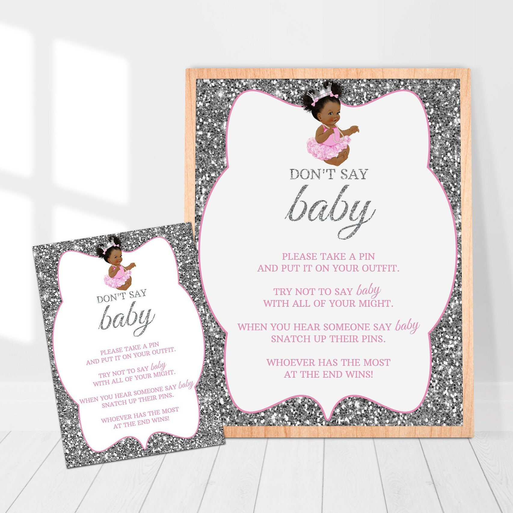 Dont Say Baby Game Printable Dont Say Baby Sign Don't | Etsy