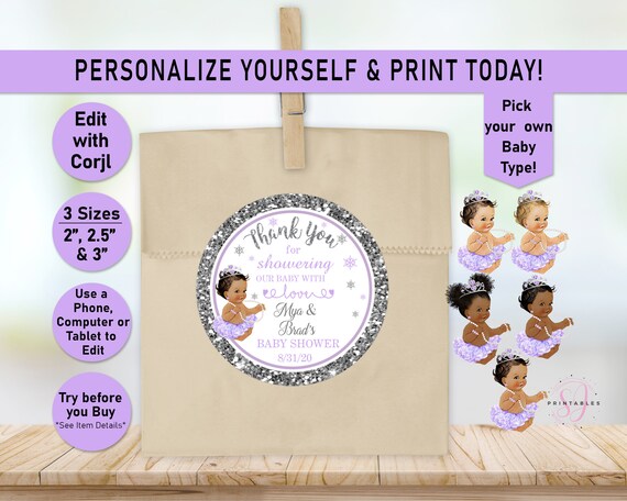 Winter Wonderland Baby Shower Printable Favor - Etsy