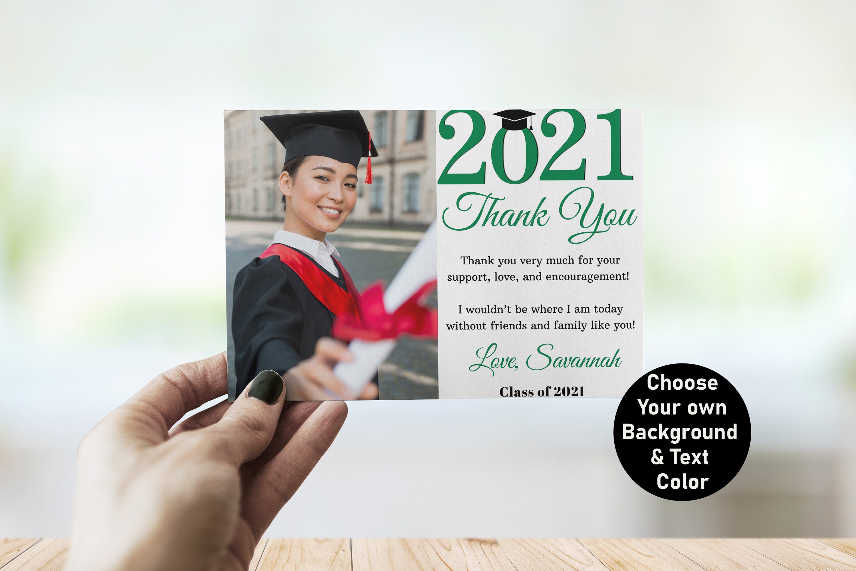 Serene Graduation Thank You Cards 2022 Moment Art Serene Graduation Thank You Cards 2022 Moment Art