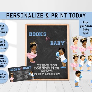 Books for baby, Touchdowns or Tutus, Gender reveal, baby shower, books request, Books for baby card, Insert Card, Football, Puffs, R20