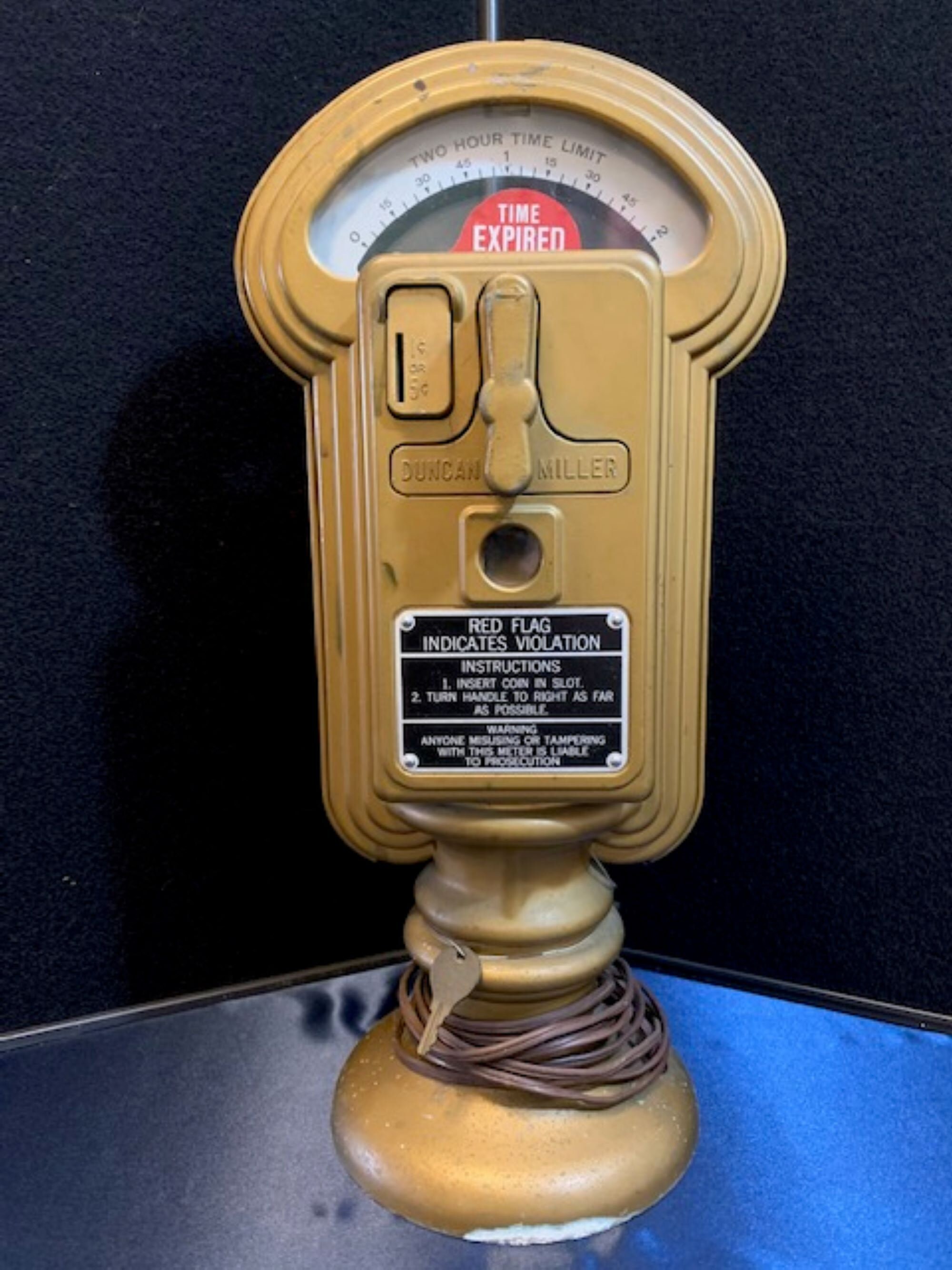 Vintage Duncan Miller Custom Bicentennial Parking Meter Lamp Ford Museum EC