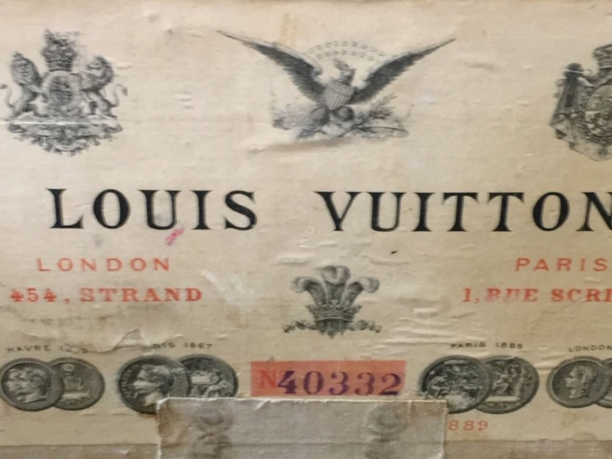 Louis Vuitton Damier Leather Cube Steamer Circa 19th Century 