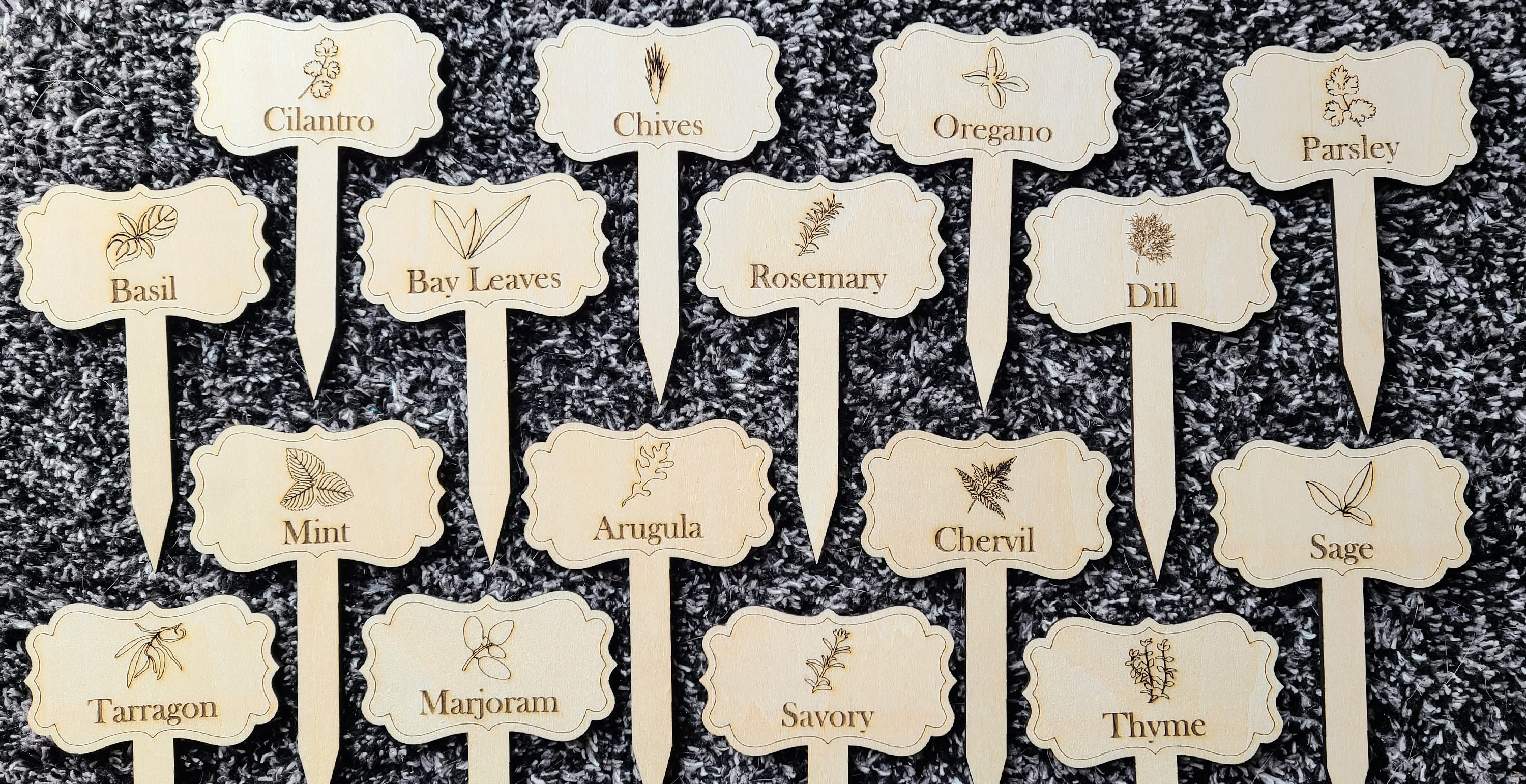 8pk Herb Garden Label Signs Etsy