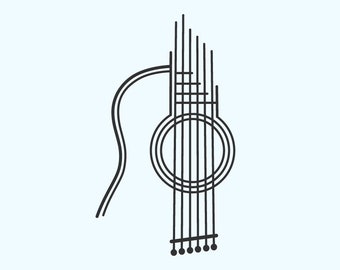Download Free Guitar Tumbler Svg Etsy SVG Cut Files