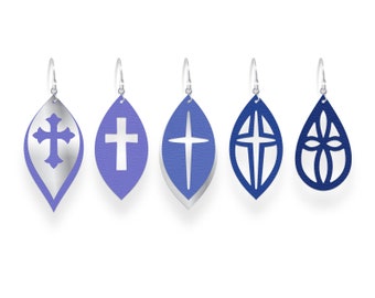 Download Free Cross Earring Svg Etsy SVG Cut Files