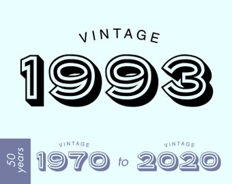 Vintage SVG, Vintage Birthday SVG, Vintage Clip Art, Vintage Clipart, Vintage Cut File for Cricut, Silhouette, Vintage T-Shirt Design