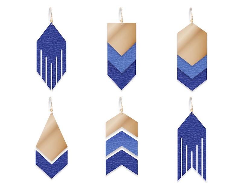 Download Earring SVG Fringe Earrings svg Chevron earrings svg | Etsy