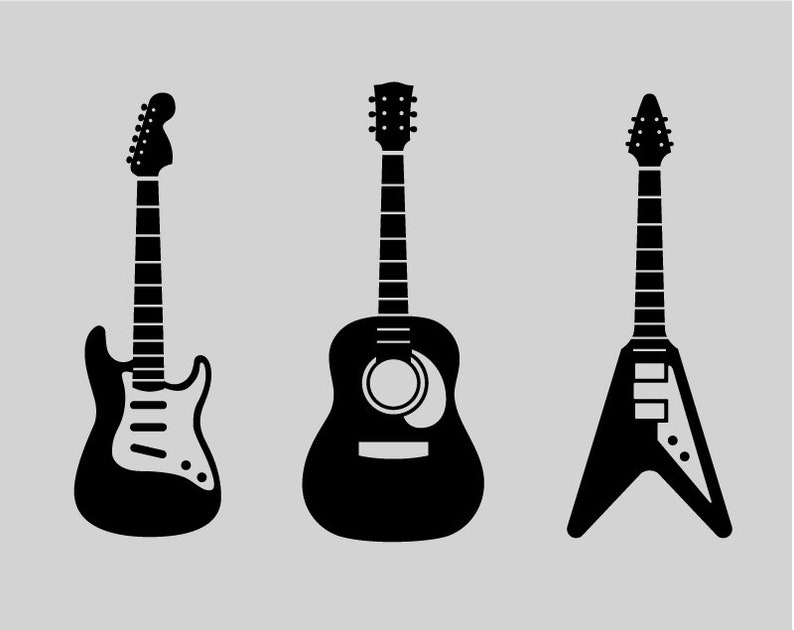 Download Guitar SVG Acoustic Guitar svg Electric Guitar svg cricut ...