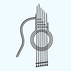 Gitaar SVG bestand voor Tumblers, akoestische gitaar svg, gitaar tuimelschakelaar svg, akoestische gitaar svg, gitaar svg cut bestanden voor cricut tuimelschakelaar svg