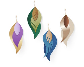 Earring SVG, Earrings svg, Feather earrings svg, svg earrings, Faux leather earrings svg, earring svg files for cricut