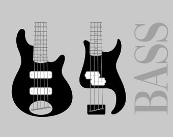 Bass Guitar SVG file for Tumblers, Bass Guitar svg, Bass svg, Fender svg, Bass Guitar Tumbler svg, Tumbler SVG, cut files for cricut
