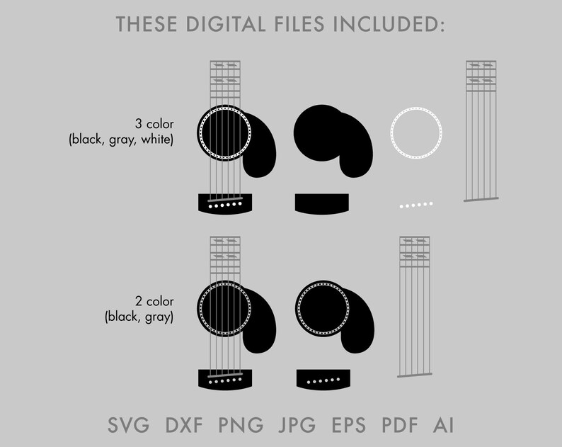 Download Guitar SVG file for Tumblers electric guitar svg guitar | Etsy