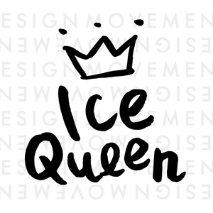 Eiskönigin SVG Weihnachten Hand Schriftzug Zitat! Cut-Datei für Silhouette Cricut Vinyl Schneidemaschinen gefroren Buchstaben Pinsel Skript Passage