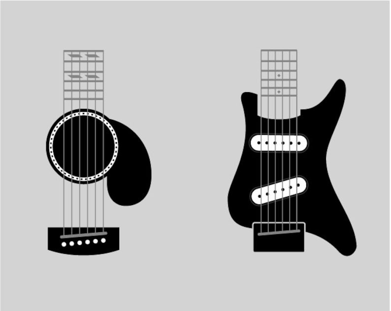 Download Guitar SVG file for Tumblers electric guitar svg guitar | Etsy