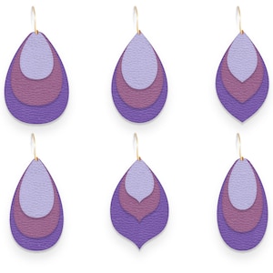 Earrings SVG, Earring svg, Teardrop earrings svg, Faux Leather Earrings svg, Leather earrings svg, svg files for cricut