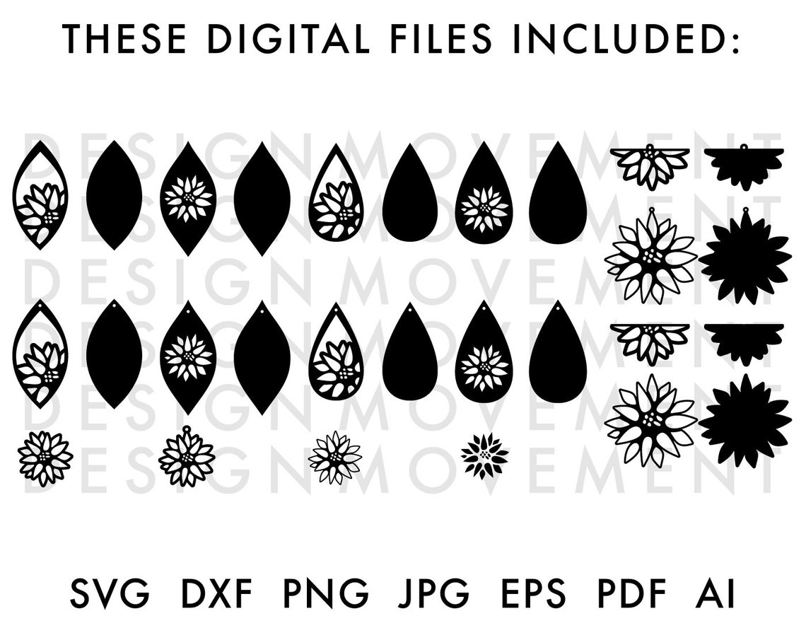 Free Free 325 Sunflower Earring Svg SVG PNG EPS DXF File