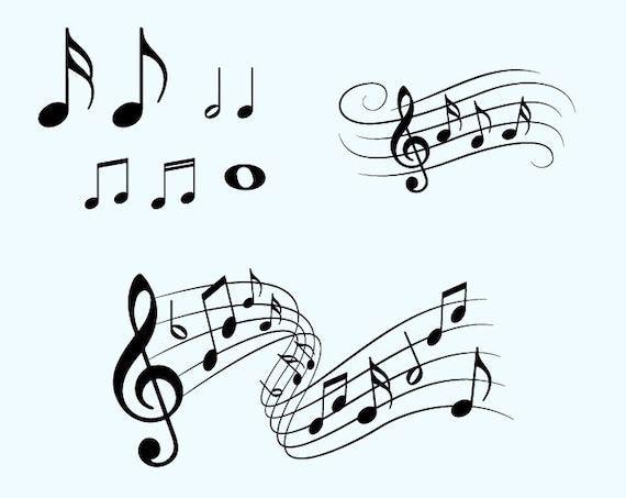 Musical Notes Svg Musical Notes Clipar Small Musical Notes - Etsy