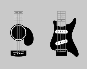 Guitar SVG file for Tumblers, electric guitar svg, guitar tumbler svg, guitar svg for tumbler, acoustic guitar svg, cricut tumbler svg