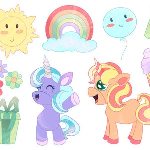 Happy Birthday Clip art, Birthday clipart, Unicorn Birthday, Unicorn party, Nursery, unicorn clipart, Birthday Cake, Invitation, Boy, Girl