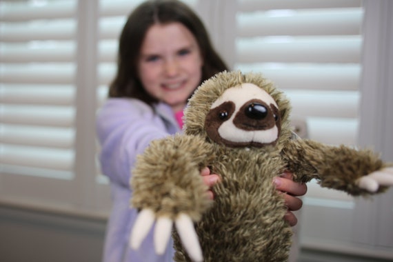 Stuffed Animals & Plushies Little Zoo Box Sloth Curated Educational Box ...