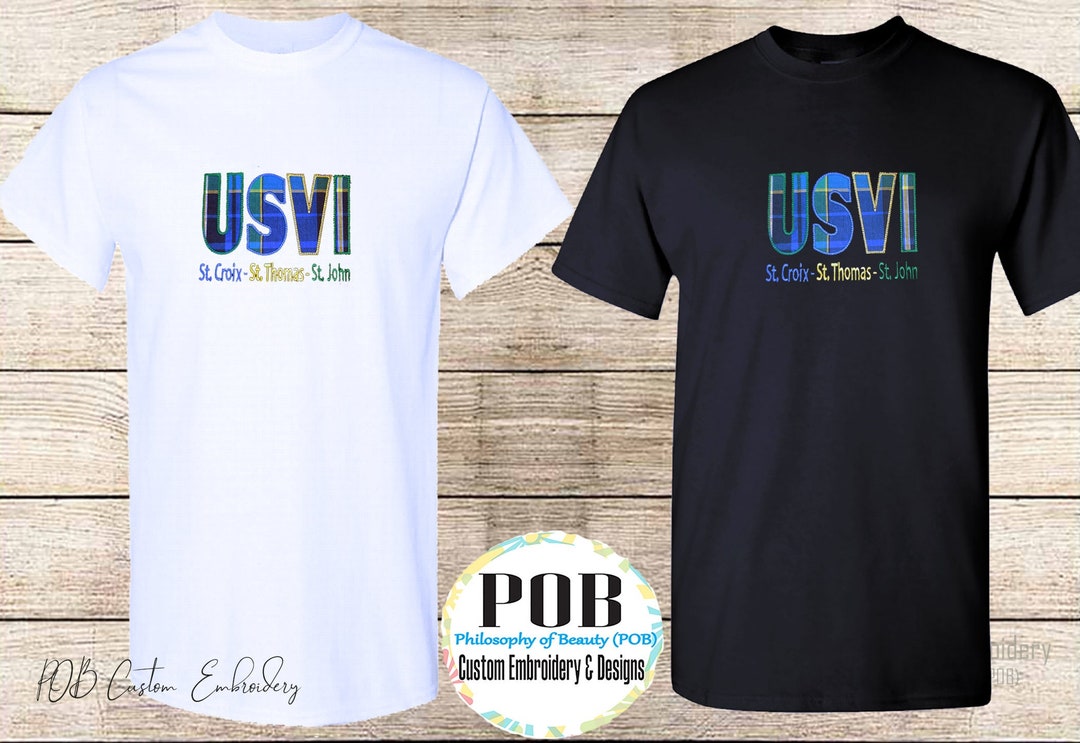 US Virgin Islands Shirt Island Vacation Madras Shirt US Etsy