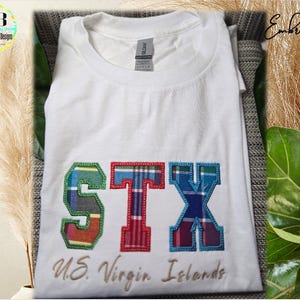 U.S Virgin Islands Madras Shirt, St. Croix STX Madras Shirt, Madras Shirt STX Shirt, St. Thomas Madras, St. John Madras Shirt, USVI Madras