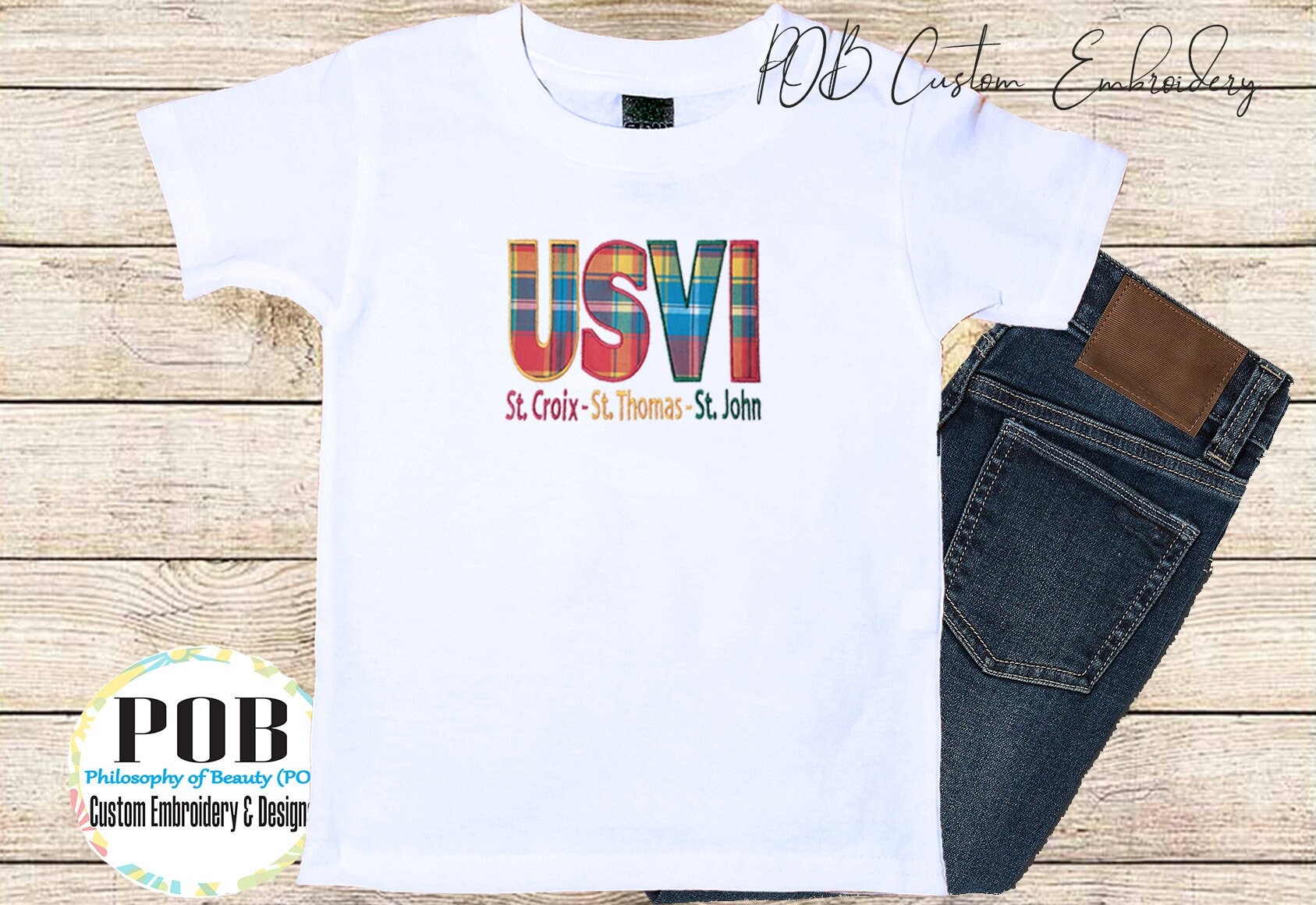 US Virgin Islands Shirt, Island Shirt, Vacation Madras Shirt, US Virgin Islands Madras Shirt, St. Croix St. Thomas St John Madras USVI Shirt