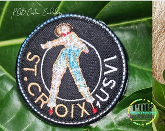 Moko Jumbie Patches, US Virgin Islands Patch,St. Croix Patch, St. Thomas Patch, St. John, USVI Patches, Moko Jumbie, Island Turtle Patch