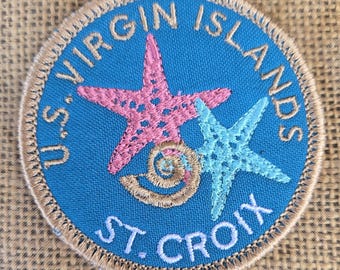 Starfish St. Croix Patch, US Virgin Islands Patch, Starfish Patch, St. Croix Patch, St. Thomas Patch, St. John, Starfish USVI Island Patch
