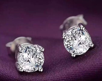 0.8 carat diamond earrings