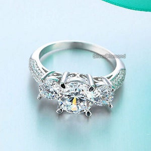 Three Stone Engagement Ring