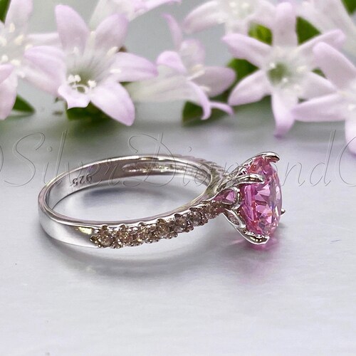 Ct Created Pink Diamond Ring, Pink Diamond Engagement Ring