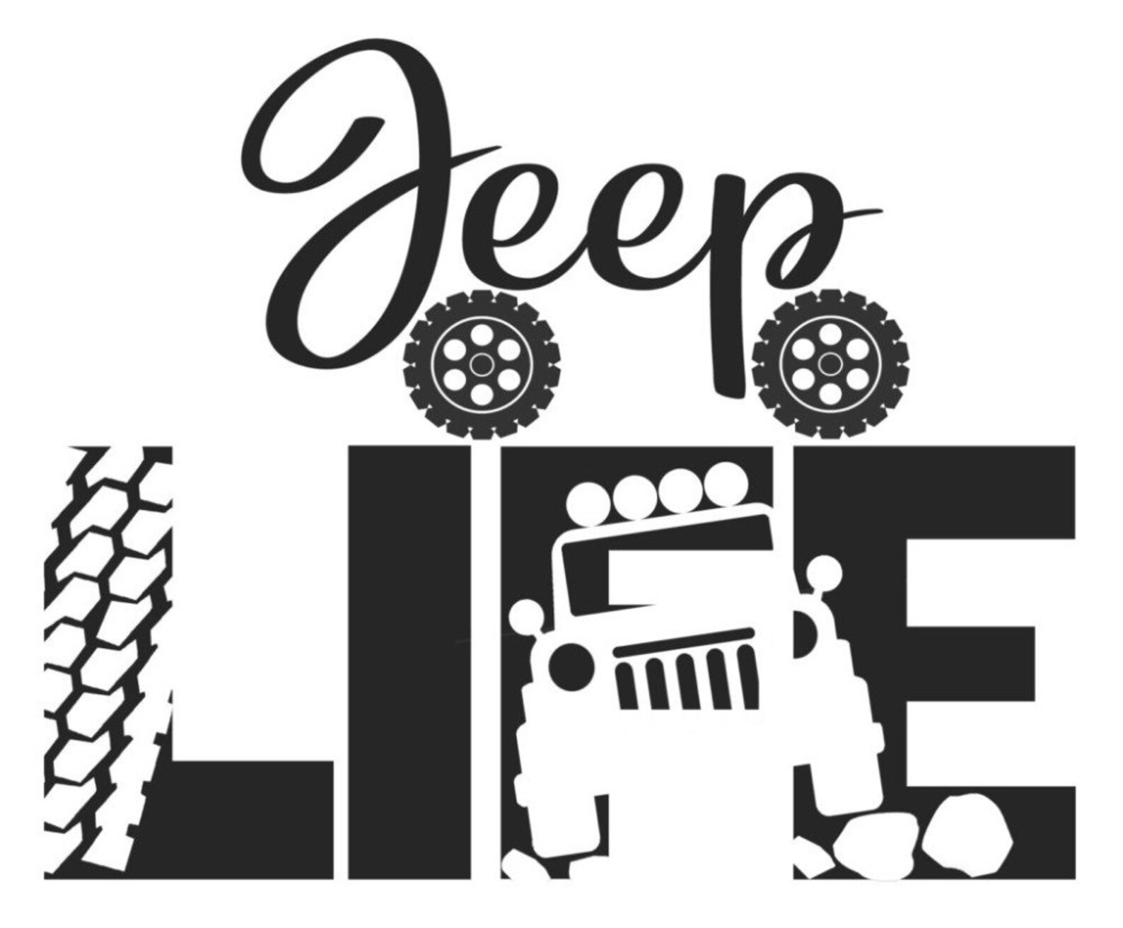 Jeep Life decal Etsy