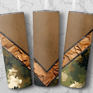 Camo, Leather V split Template skinny Tumbler wrap design, sublimation png, instant download, 300 dpi, sublimation designs, commercial use,