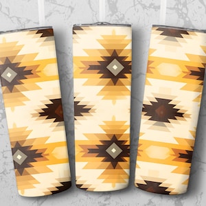 Western Azteken nahtlose Tumbler Wrap Design, Sublimation png, sofortiger Download, 300 dpi, Sublimationsdesigns, kommerzielle Nutzung, Tumbler wrap